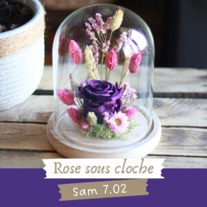Petit Atelier - Rose sous cloche Samedi 7 Février 11h- 12h