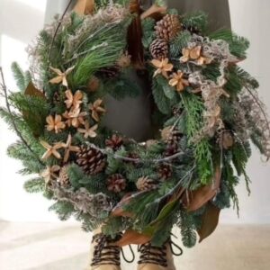 Atelier Couronne de porte "Noël" – Jeudi 26 novembre 19h à 21h