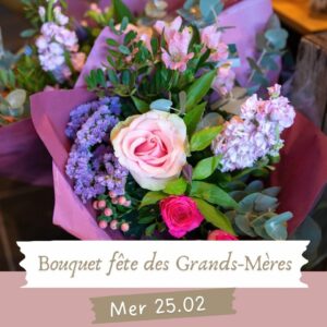 Enfants – Bouquet Fête des Grands-Mères Mercredi 25 février – 11h-12h30