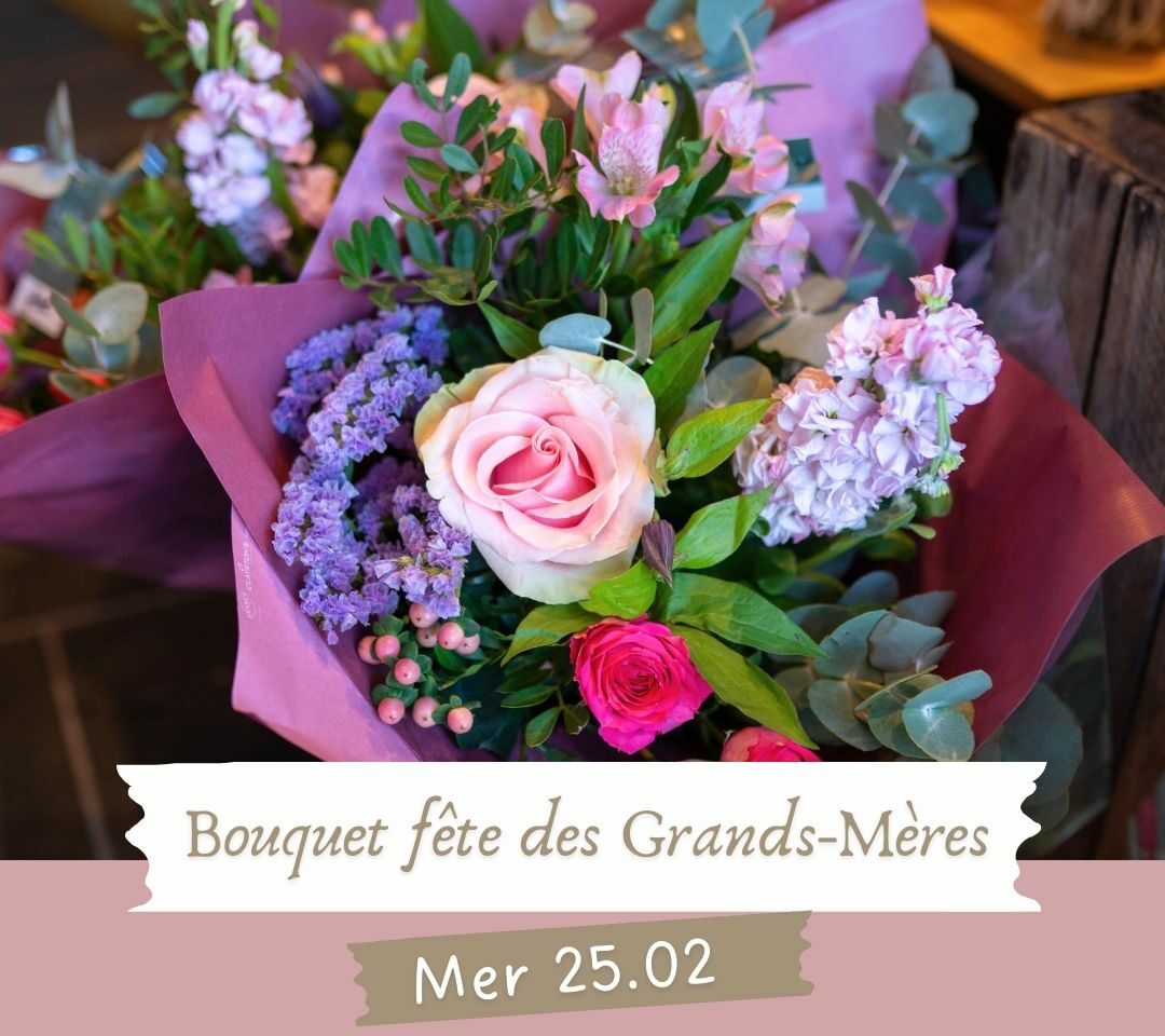 Enfants – Bouquet Fête des Grands-Mères Mercredi 25 février – 11h-12h30